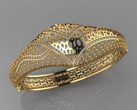gc gold brc040 - Diamant-Armband Mode design Silber ring Luxus elegant scheint diamond Kunst Halskette gem Armband Anhänger Saphir Halsketten uhrarmband Armbänder 3d print model - Mito3D