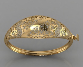 gc altın brc045-elmas bilezik moda tasarım Gümüş yüzük lüks zarif parlayan elmas sanat kolye gem Safir kol saati 3d print model - Mito3D