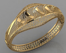 gc or brc048 - bracelet de diamant bijoux la mode conception d'argent l'anneau luxe élégant shining le art collier gem pendentif saphir des colliers 3d print model - Mito3D