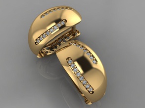 gc gold-e0014 - Diamant-Ohrring Schmuck Mode gold design Silber ring Luxus elegant scheint diamond Kunst Halskette gem Anhänger Saphir Halsketten Ohrringe genial 3d print model - Mito3D