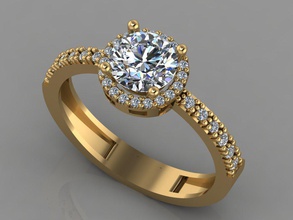 gc oro t005 - diamante incastonato gemme gioielli moda il design argento anello di lusso elegante lucente art la collana gemma braccialetto orecchino ciondolo zaffiro 3d print model - Mito3D