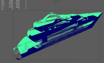 gdg yat 3d model in hız tekneler 3dexport tekne su ulaşım deniz zengin gemi 3d print model - Mito3D