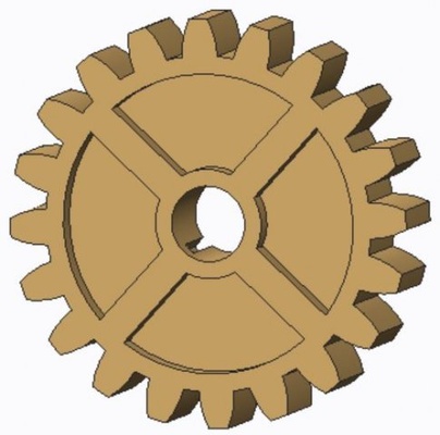 gear free 3d print model in engineering 3dexport rotational 3d print model - Mito3D