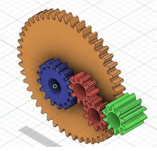 vites küçültme montaj dişli azaltma 3d print model - Mito3D