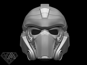 engranajes guerra Clayton carmín personalizado casco 3d impresión modelo Engranajes engranaje máscara airsoft cosplay guerrero invasor Caballero armadura juguete 3d print model - Mito3D