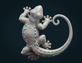 gecko gecko triton reptile reptilian lizard creature decoration animal sculpture