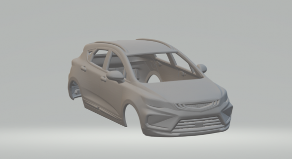 Geely emgrand gs 19 araç döküm Sıcak tekerlekler yuva slotcar slot car oyuncaklar araba 3dpirnt Yazdır baskı yazdırılabilir 3d print model - Mito3D