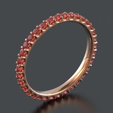 pedra preciosa anel 16 5 mm jóias joalheria ouro prata joias moda diamante 3d print model - Mito3D