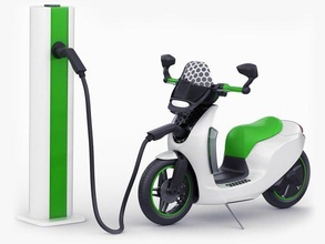 generic electric scooter 3d model in motorcycle 3dexport escoter eq ev modern city moped bike ebike smart charging pole station realistic v-ray blender motorbike 3d print model - Mito3D