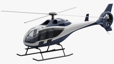 générique hélicoptère moyenne civil hachoir passager moyen moderne privé réaliste ray mixeur avion air 3d print model - Mito3D