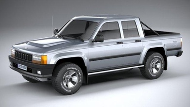 generic pickup 1980 3d model in suv 3dexport 1981 1982 1983 offroad allterrain 4x4 noname unbranded uncopyrighted car usa american 70s 3d print model - Mito3D