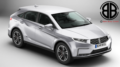 générique SUV 3 2021 conception concept vision logo droits d'auteur marque déposée sports utilitaire véhicule détaillé intérieur porte tronc texturé 3d print model - Mito3D