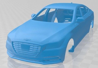 Genesis g80 2020 druckbar Körper Wagen Slot scalextric tamiya rc miniz Hobby Mikro 3d print model - Mito3D