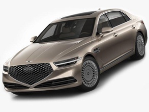 genèse g90 2020 2021 2022 prime 4 door luxe full size exécutif sedan limousine coréen hyundai Corée détaillé réaliste ray rayon 3d print model - Mito3D