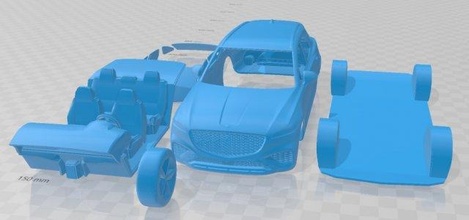 Yaratılış gv70 spor 2020 yazdırılabilir araba yuva ölçülü Tamiya rc miniz hobi mikro 3d print model - Mito3D