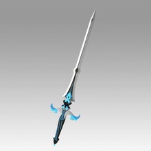 genshin impacto kaeya viajante jean keqing sacrificial espada 3d impressão modelo in 3dexport qiqi xingqiu réplica adereços cosplay 3d print model - Mito3D