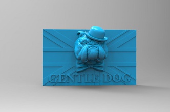 gentledog panel gentledog panel bulldog interior decor animal  dog portrait