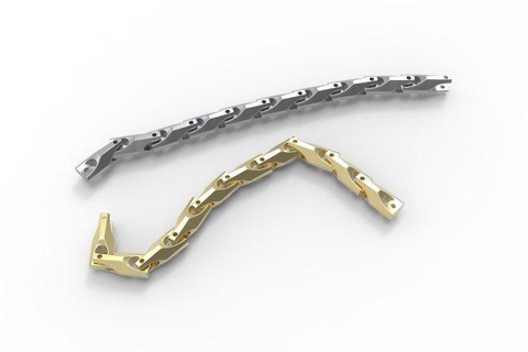 géo lien bracelets chaîne Collier bijoux mode accessoires 3d print model - Mito3D