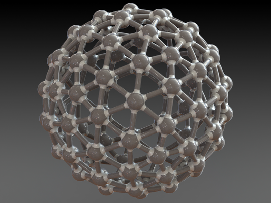 geodesic structure atoms 3d print model in mathematical art 3dexport geometry icosahedral domes fullerenes symmetry structures polyhedra vertices edges faces bonds pentagonal hexagonal shapes dodecahedral molecules spherical architecture 3d print model - Mito3D