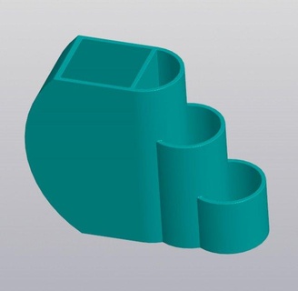 geometrico corpi organizzatore arredamento porta penna portamatite desktop titolare supporto Stazionario Conservazione office supply 3d print model - Mito3D