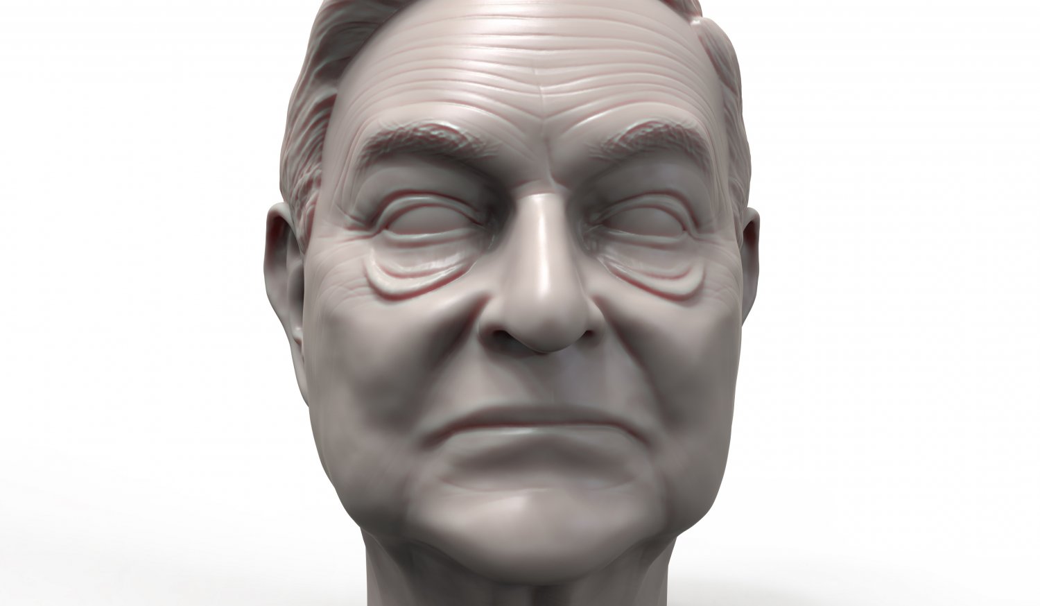 george soros 3d imprimable portrait l'homme personne célébrité d'affaires politicien controversée la conspiration 3dprintablemodel tête visage de 3D print model - Mito3D