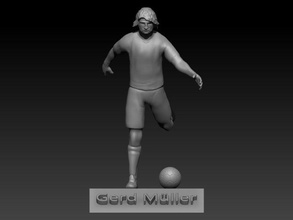 gerd mller 3d stampa modello in scultura 3dexport gerdmuller germania tedesco calcio calciatore giocatore bayern monaco munich 1860munchen 3dprint 3dprinted 3dprinting 3d print model - Mito3D