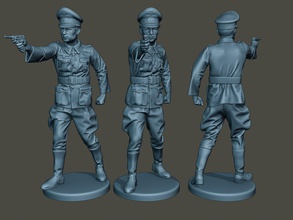 german officer ww2 shoot stand g5 3d print model in figurines 3dexport man soldier war action miniature figure sculpture military army walk axis anti nazi luger wehrmacht pistole parabellum 3d print model - Mito3D