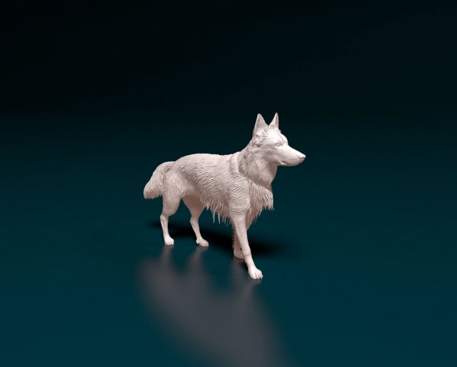 Deutsche Schäfer 08 Figuren Hund Tiere Zahl Haustier drucken stl obj 3D print model - Mito3D