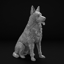 alemão pastor cão cachorros guerra canino animal cachorro doméstico esculpir escultura polícia militares trabalhando impressão imprimível mamíferos 3d print model - Mito3D
