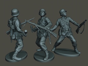 german soldier ww2 grenade g1 3d print model in figurines 3dexport war action miniature figure sculpture man military army 98k kar walk axis mauser rifleman 3d print model - Mito3D