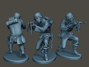 german soldier ww2 shoot crouched g2 3d print model in figurines 3dexport man miniature figure sculpture military action mp40 axis submachine nazi reich army parabellum run maschinenpistole wehrmacht shooting 3d print model - Mito3D