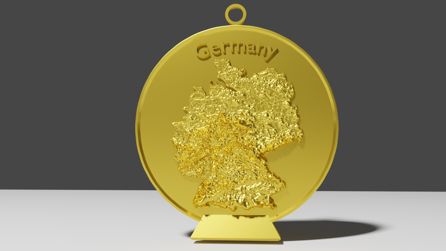 germany relief map decoration maps wall table europe 3D print model - Mito3D
