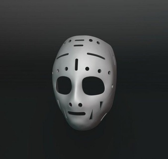 gerry cheevers mask hockey clothing scary cosplay outfit prop horror helmet facemask halloween costume head hat goalie keeper cap sports hockey-mask plastic gerry-cheevers 3d print model - Mito3D