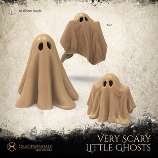 ghost family 3d print model figurines creature gothic halloween horror prop scary spooky props miniature scream tabletop diorama decor creatures dnd scenery dd ghosts 3d print model - Mito3D