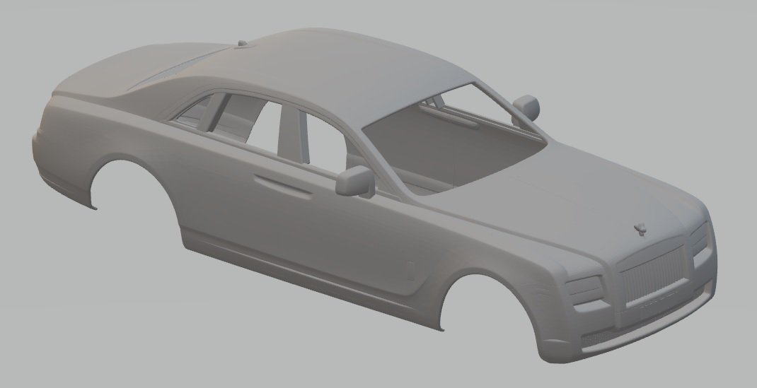ghost printable body car slot scalextric tamiya rc radio control shell luxury 3D print model - Mito3D