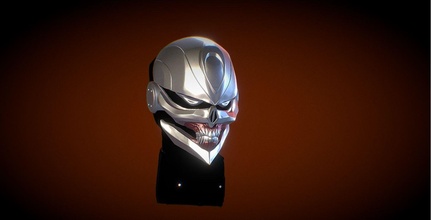 ghost rider bust - comic version -3d printable ghost-rider ghostrider marvel busto shield s-h-i-e-l-d- 3d print model - Mito3D