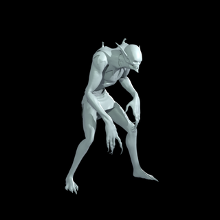 goule Benjamin cirque dernier journées baldurs porte iii monstres créatures Baldur Jeu personnage 3d impression statue figure stl imprimable figurine terrain 3d print model - Mito3D