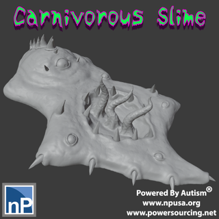 giant carnivorous slime 01 free game accessories ooze dnd dungeons dragons monster creature fantasy pathfinder warhammer 3d print model - Mito3D