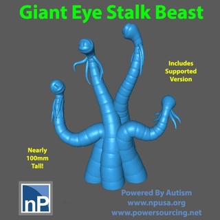 giant eye stalk beast free 3d print model in game accessories 3dexport dnd dungeons dragons eyes creature monster lair 3d print model - Mito3D