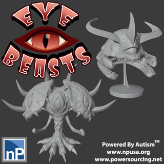 giant flying eye beasts free monsters & creatures monster creature beholder eyes beast warhammer dnd dungeons dragon 3d print model - Mito3D