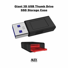 giant ssd storage container case box solidstatedrive drive 3d print model - Mito3D