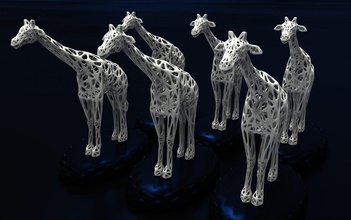 giraffe 3d print model - Mito3D