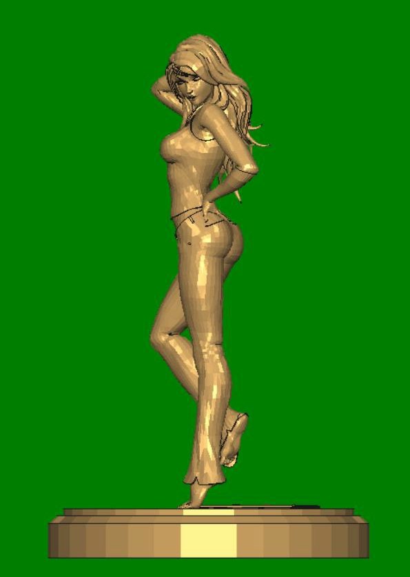 girl 3d print model in woman 3dexport 3D print model - Mito3D