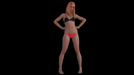 Mädchen 33 Frau 3d print model - Mito3D