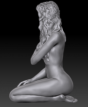 niña desnudo 3d impresión modelo in figuritas 3dexport bonito espantajo naked girl nakte frau 3d print model - Mito3D