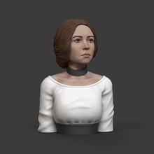 kız p karakter sevimli portre büstü heykel <url> figürinler 3d print model - Mito3D