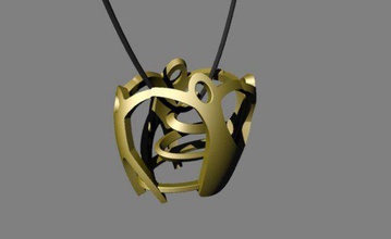 girotondo pendentif bijoux pendentifs fille de la famille père maman mère l'anneau d'argent fils l'acier 3d print model - Mito3D