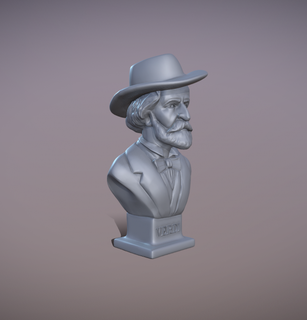 Giuseppe Verdi busto 3d imprimible modelo escultura Giuseppe Verdi busto escultura modelo 3d 3d print model - Mito3D