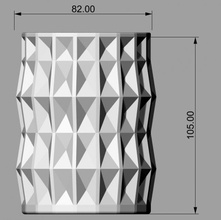 glas geometrie 2 3d drucken modell küche essen 3dexport plastik band quadrat extruder wasser tee tablett wald 3d print model - Mito3D