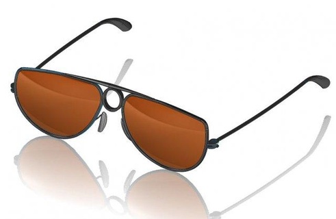glasses a0011 3d impressão modelo óculos moedas degrau stp iges porquinho banco 3d print model - Mito3D